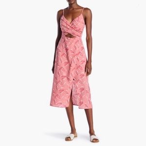 Lush Printed Woven Tropical Dress